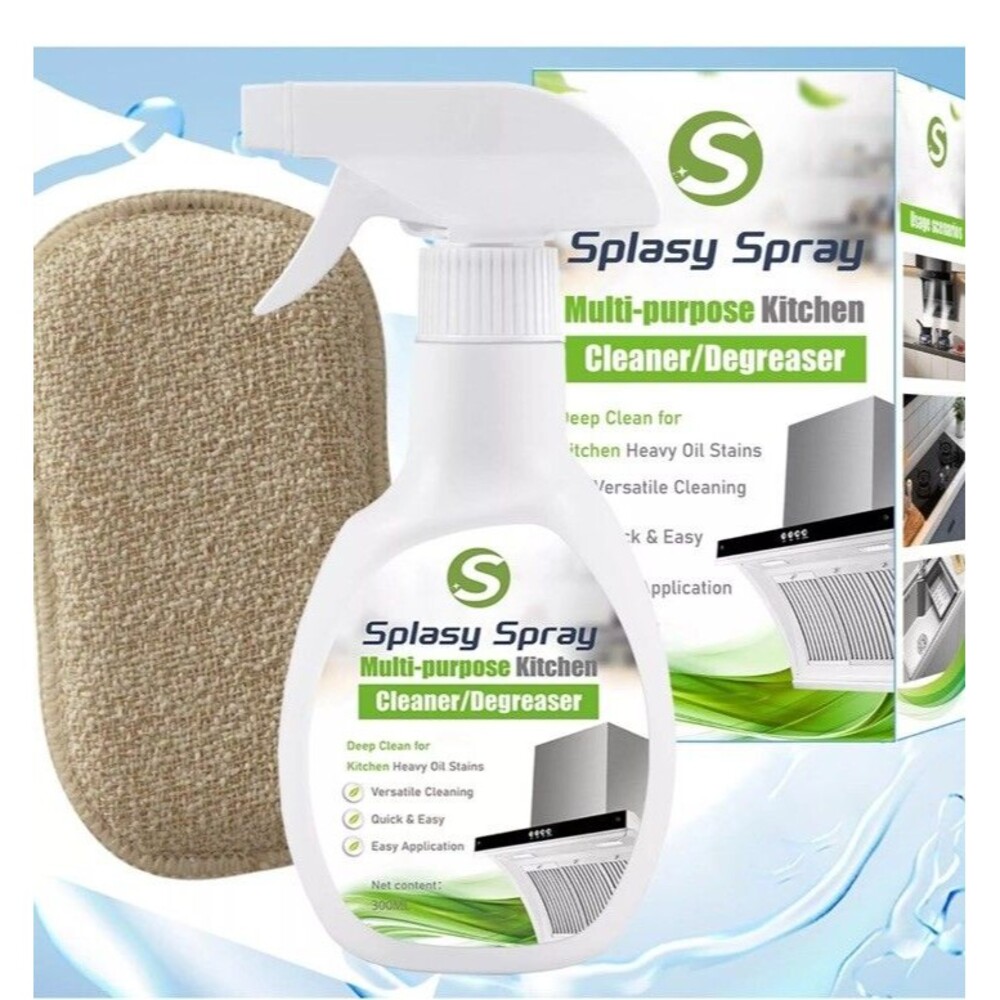 300ml Splasy Cleaner Spray Foam Cleaner, Splasy Foam Spray, Kitchen Degreaser
